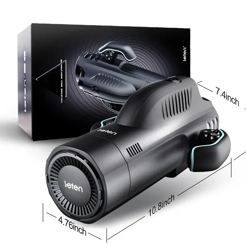 Leten Powerful Blasting: Masturbateur Va et Vient avec Succion, Chauffage et Double Poignée