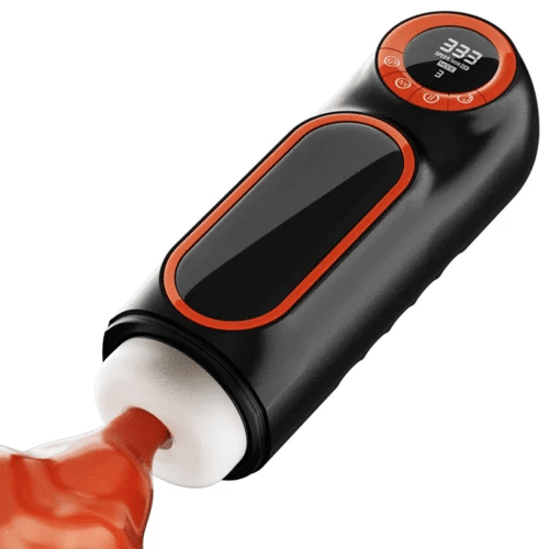 XT1: Masturbateur Va et Vient avec Base Ventouse, Succion, Vibration et Interface LED