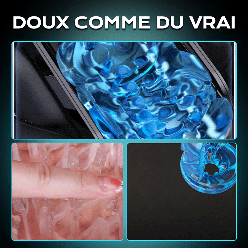 Leten Cannon King: Masturbateur Va et Vient Haute Vitesse avec 700 Coups/min, Double Gaine et Support Smartphone