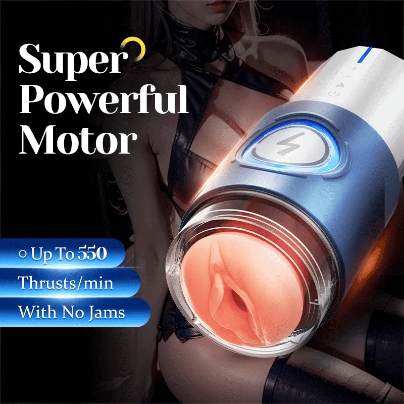 Leten ThermoPod: Masturbateur Va et Vient Chauffant avec 550 Coups/min, 10 Bandes Infrarouges et Moteur