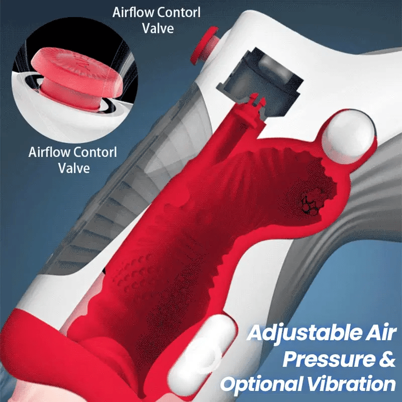 Leten Air Blast: Masturbateur Vibrant avec Double Moteur, Effet Ventouse et Mode Vocal