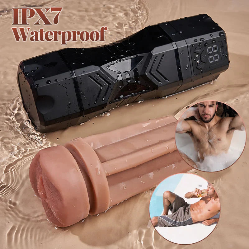 XV10: Masturbateur Vibrant Réaliste avec 5 Modes de Succion, 9 Vibrations et Étanchéité IPX7