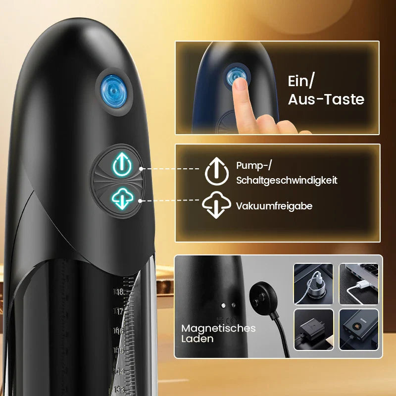Bathfun: Pompe à pénis électrique à vide avec aspiration intense
