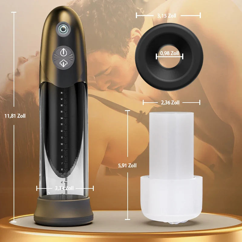 Bathfun: Pompe à pénis électrique à vide avec aspiration intense