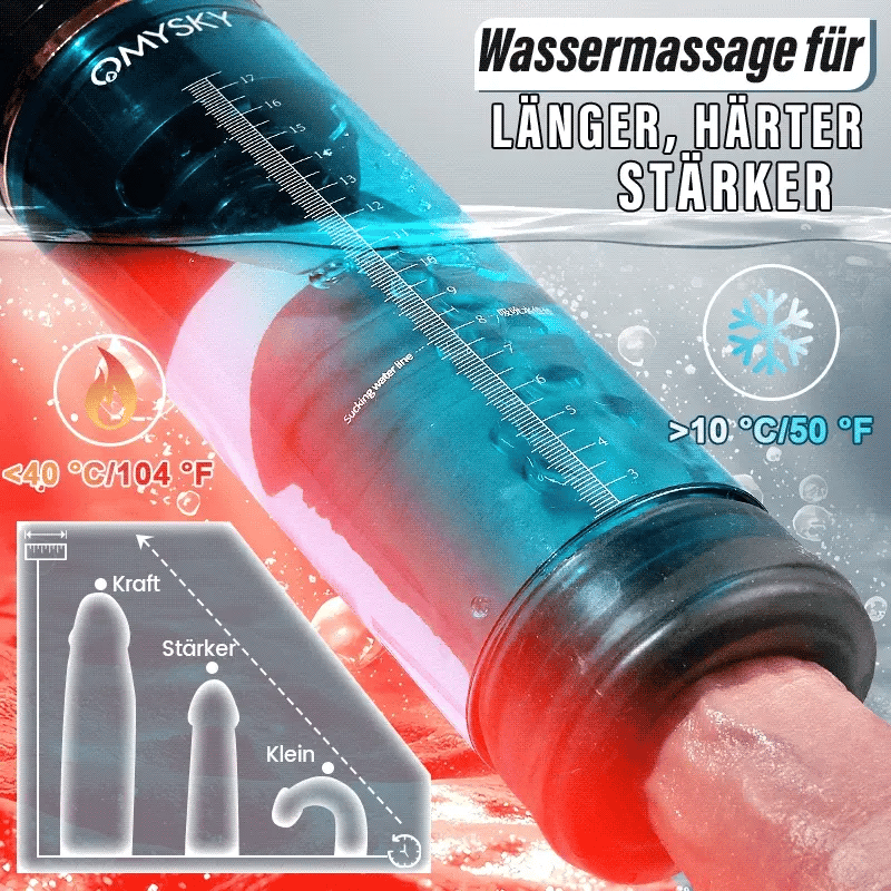 XP6: Pompe à pénis électrique hydrothérapie vortex à eau avec 6 modes d’aspiration