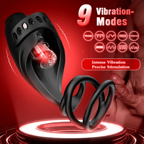XG5: Male Vibrator 3-en-1 avec Contrôle App, Anneau Pénien et 9 Modes