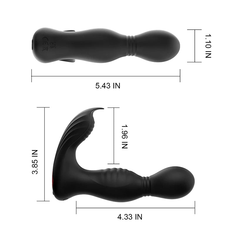 PM8: Masseur Prostatique Rotatif avec Stimulation Type Langue, App et Télécommande
