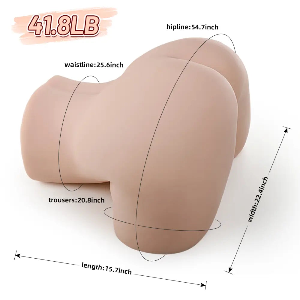 Roxane: Masturbateur Fessier BBW Reine des Courbes 18.96 kg - Hanches XXL 139 cm en TPE Liquide