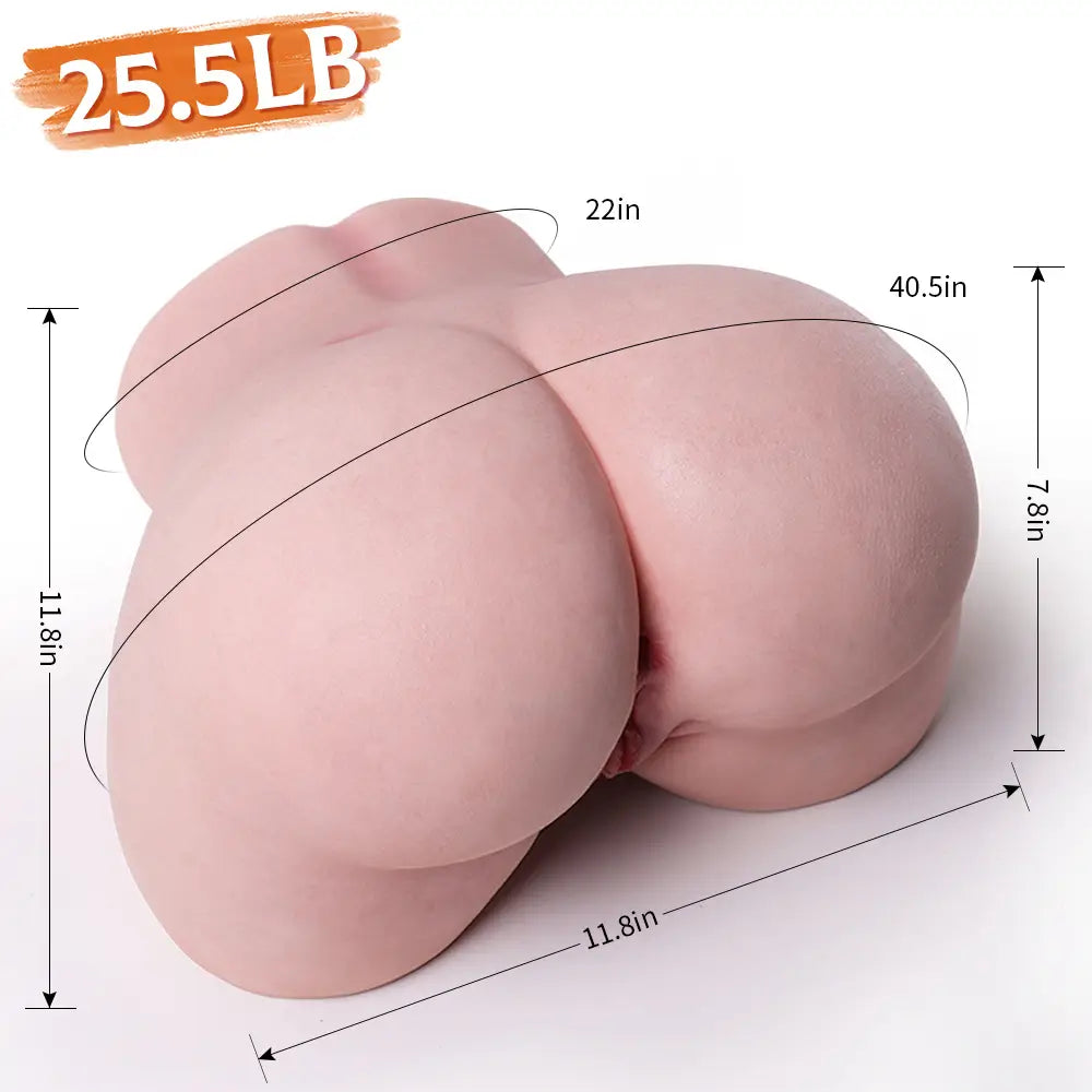 Valentine: Masturbateur Silicone Fesses XXL 13 kg - Modèle Spécial Doggy Style