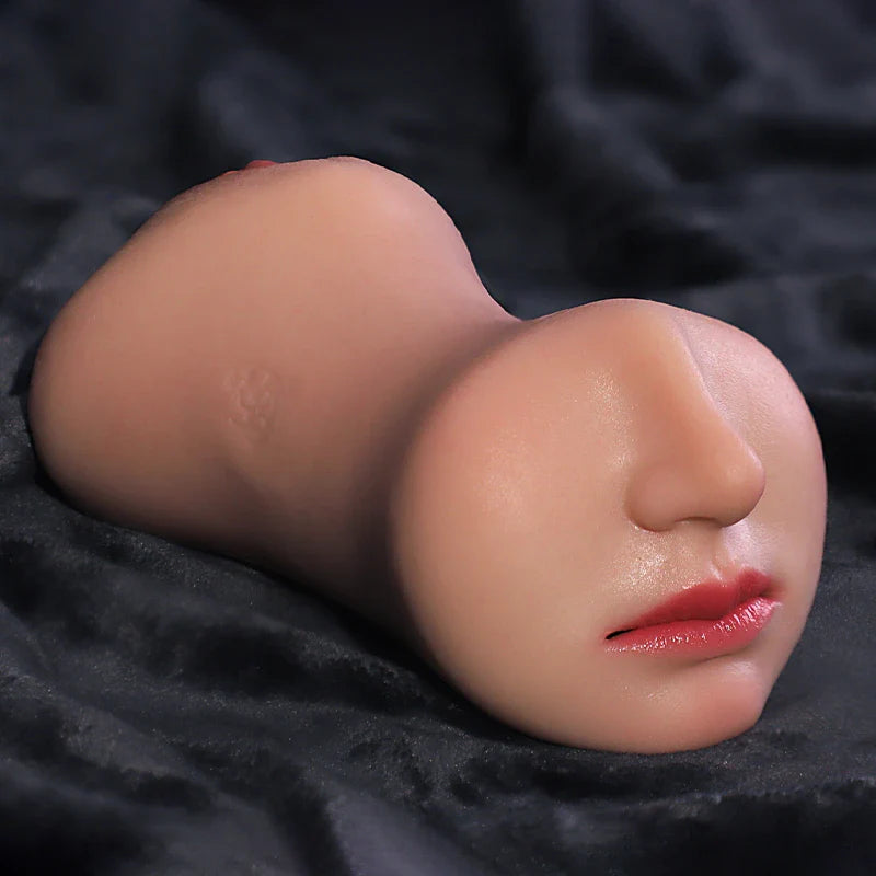 Emma: Vaginette bouche sexy 3 en 1 en silicone 1,04 kg