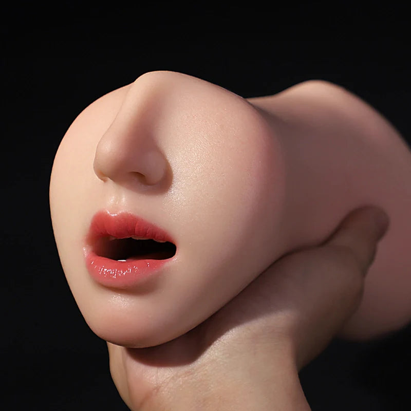 Emma: Vaginette bouche sexy 3 en 1 en silicone 1,04 kg