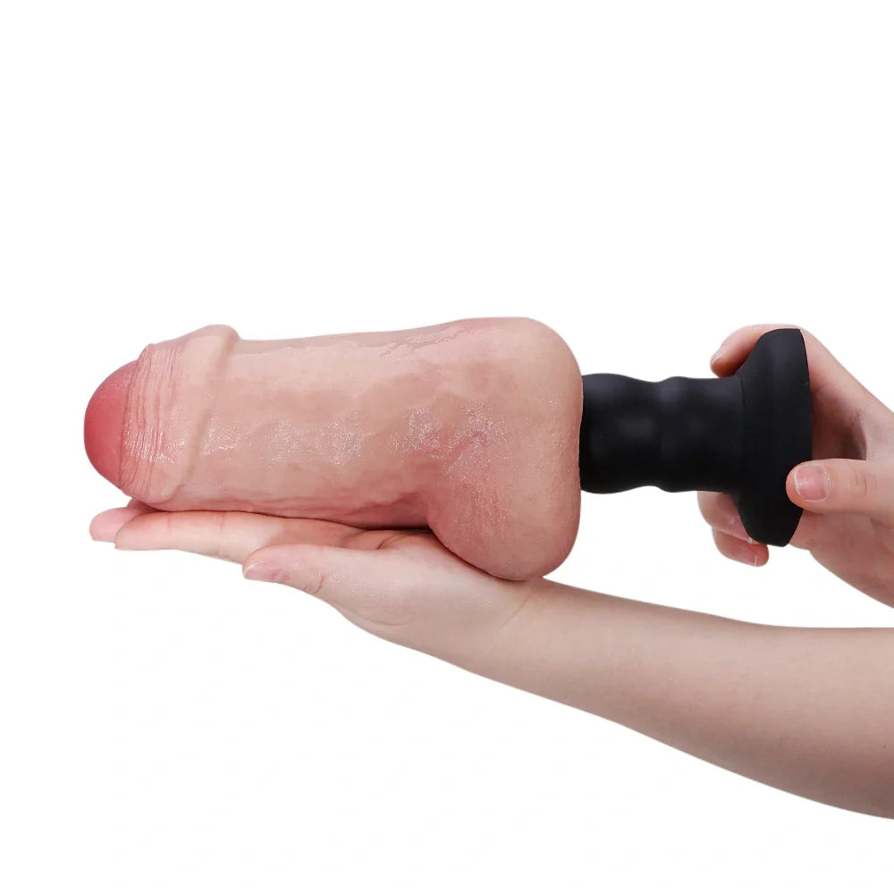 Kimi: Dildo-vaginette en silicone avec tunnel anal 18,5 cm