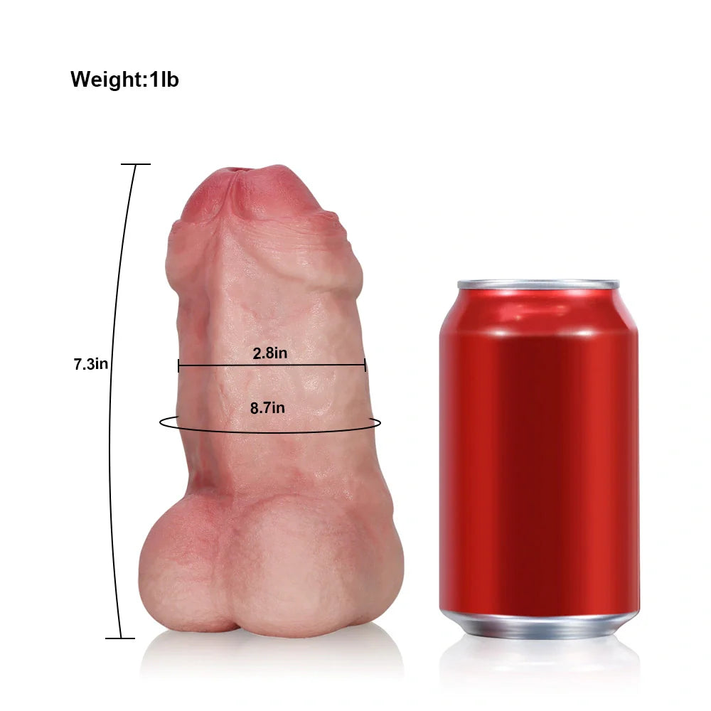 Kimi: Dildo-vaginette en silicone avec tunnel anal 18,5 cm