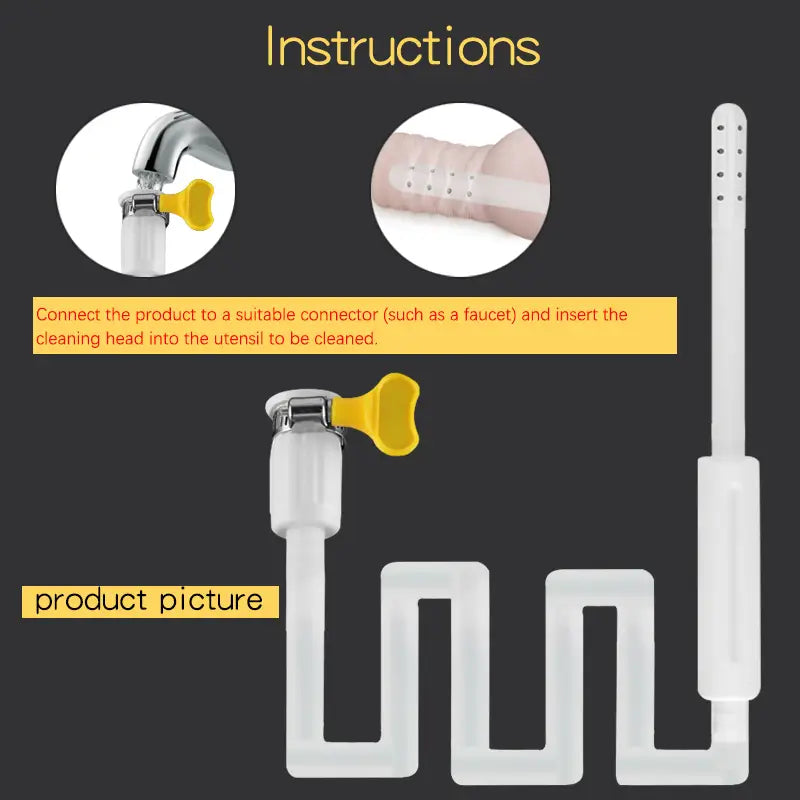 DS02: Douche de nettoyage réutilisable pour torse sexuel