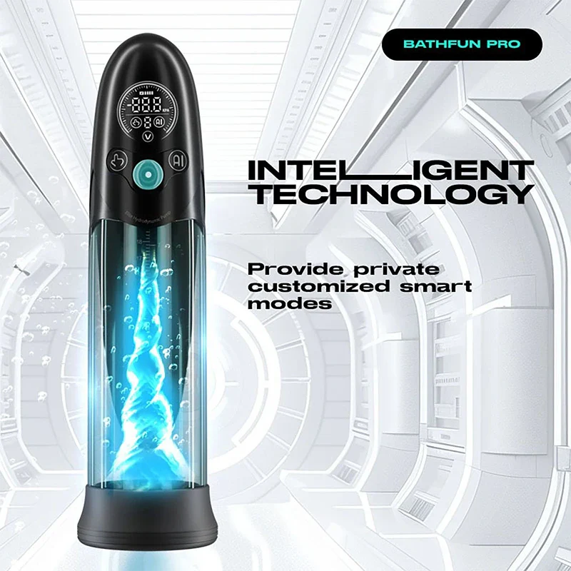 Bathfun Pro: Pompe à pénis intelligente étanche pilotée par IA