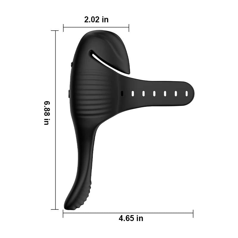 XG2: Stimulateur de Gland Double Moteur avec Anneau Réglable et 10 Modes