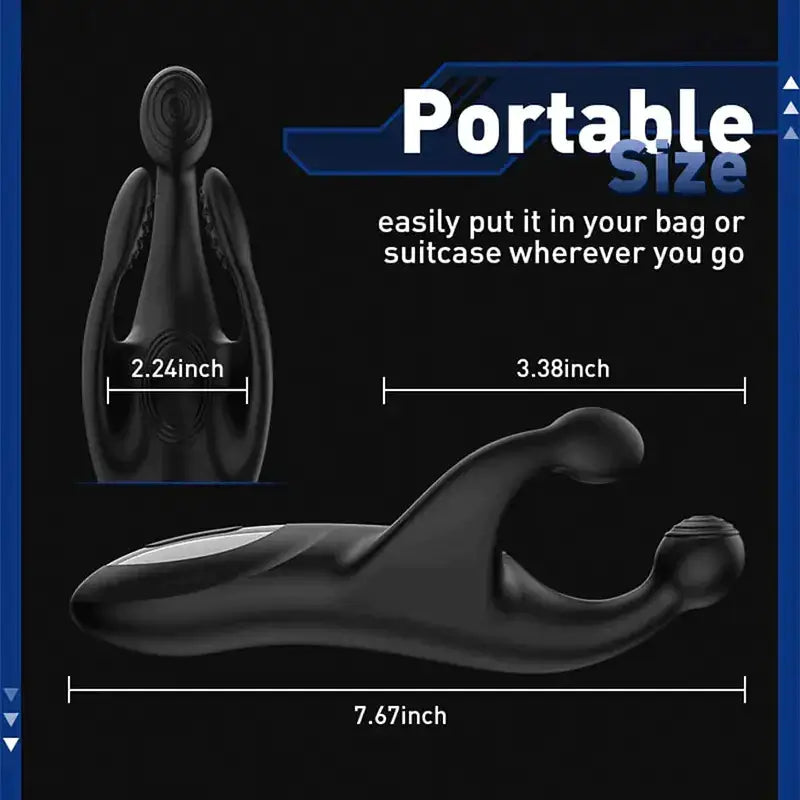 XG9: Stimulateur de Gland Portable avec 20 Modes de Tapotement et Vibration