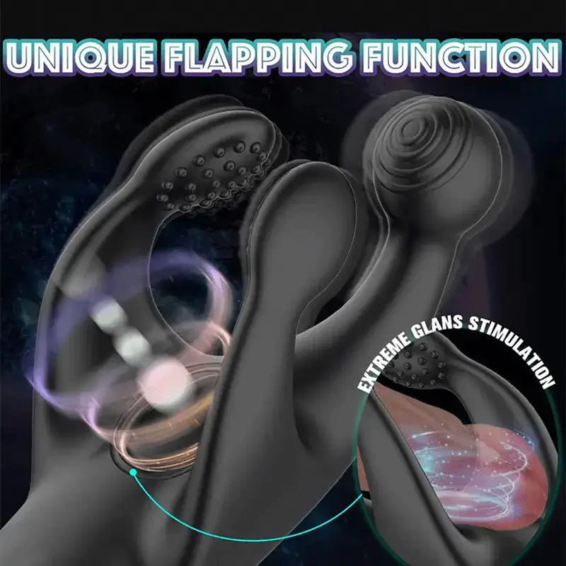 XG9: Stimulateur de Gland Portable avec 20 Modes de Tapotement et Vibration