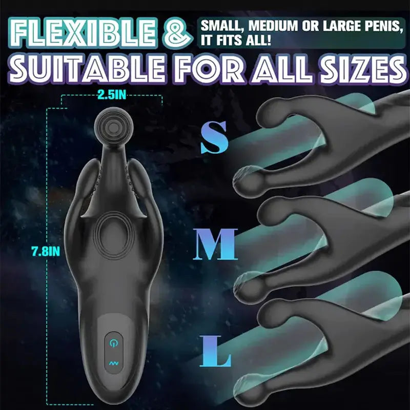 XG9: Stimulateur de Gland Portable avec 20 Modes de Tapotement et Vibration