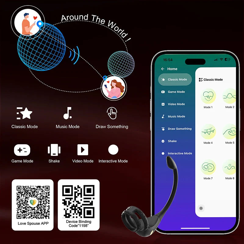 PM2: Stimulateur Prostatique 3-en-1 Double Moteur avec App ou Télécommande