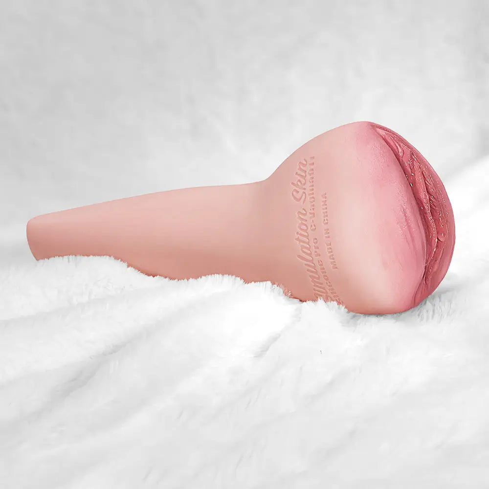 Élina: Vaginette Silicone Réaliste 9.65" - Canal Texturé 6.8" et Surface Non Grasse