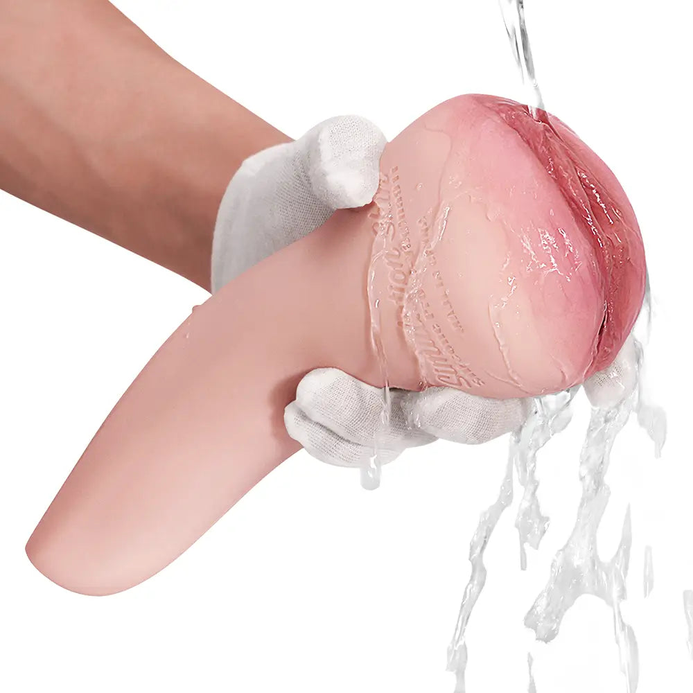 Élina: Vaginette Silicone Réaliste 9.65" - Canal Texturé 6.8" et Surface Non Grasse
