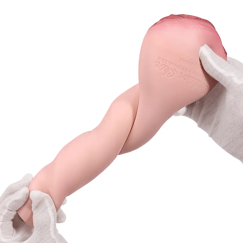 Élina: Vaginette Silicone Réaliste 9.65" - Canal Texturé 6.8" et Surface Non Grasse