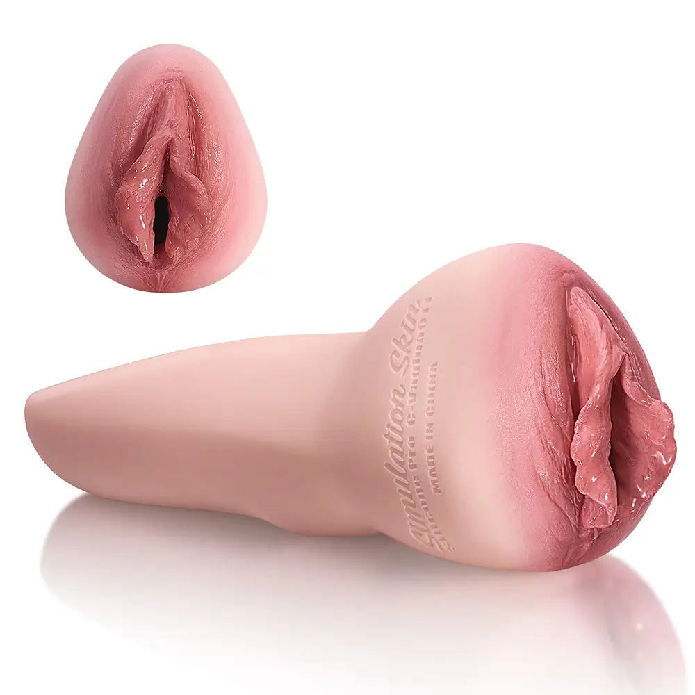 Élodie: Vaginette Silicone Réaliste 9.65" - Design Adulte et Canal Texturé 6.8"
