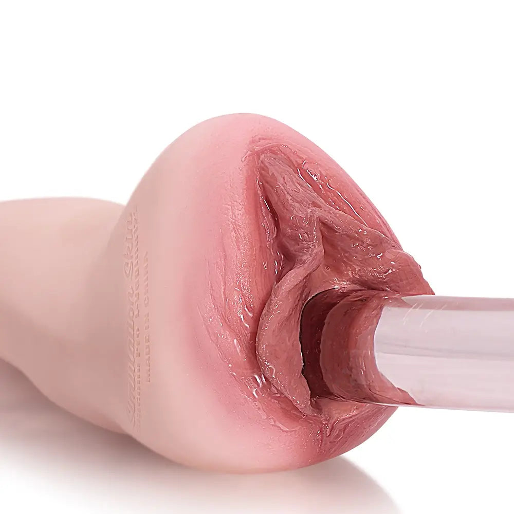 Élodie: Vaginette Silicone Réaliste 9.65" - Design Adulte et Canal Texturé 6.8"