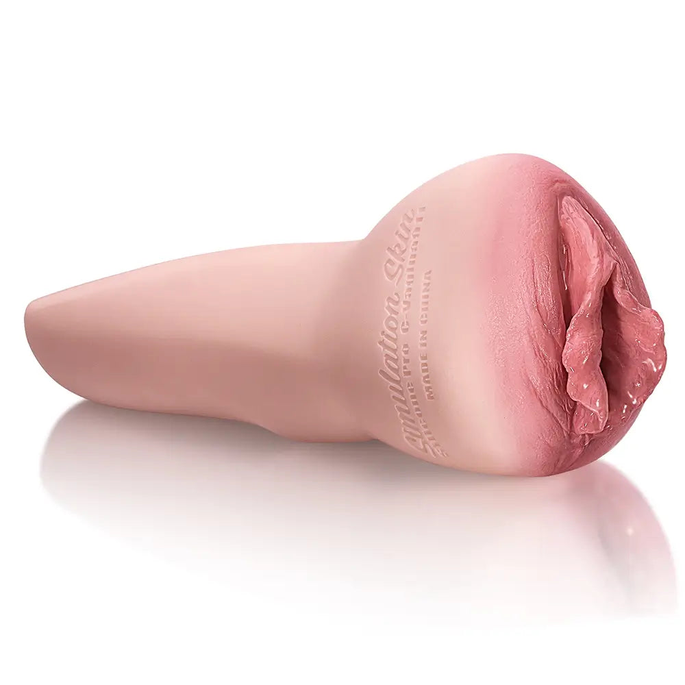 Élodie: Vaginette Silicone Réaliste 9.65" - Design Adulte et Canal Texturé 6.8"